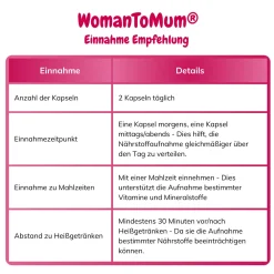vitelly WomanToMum® Kinderwunsch Vitamine für einen Monat><noscript><img width=