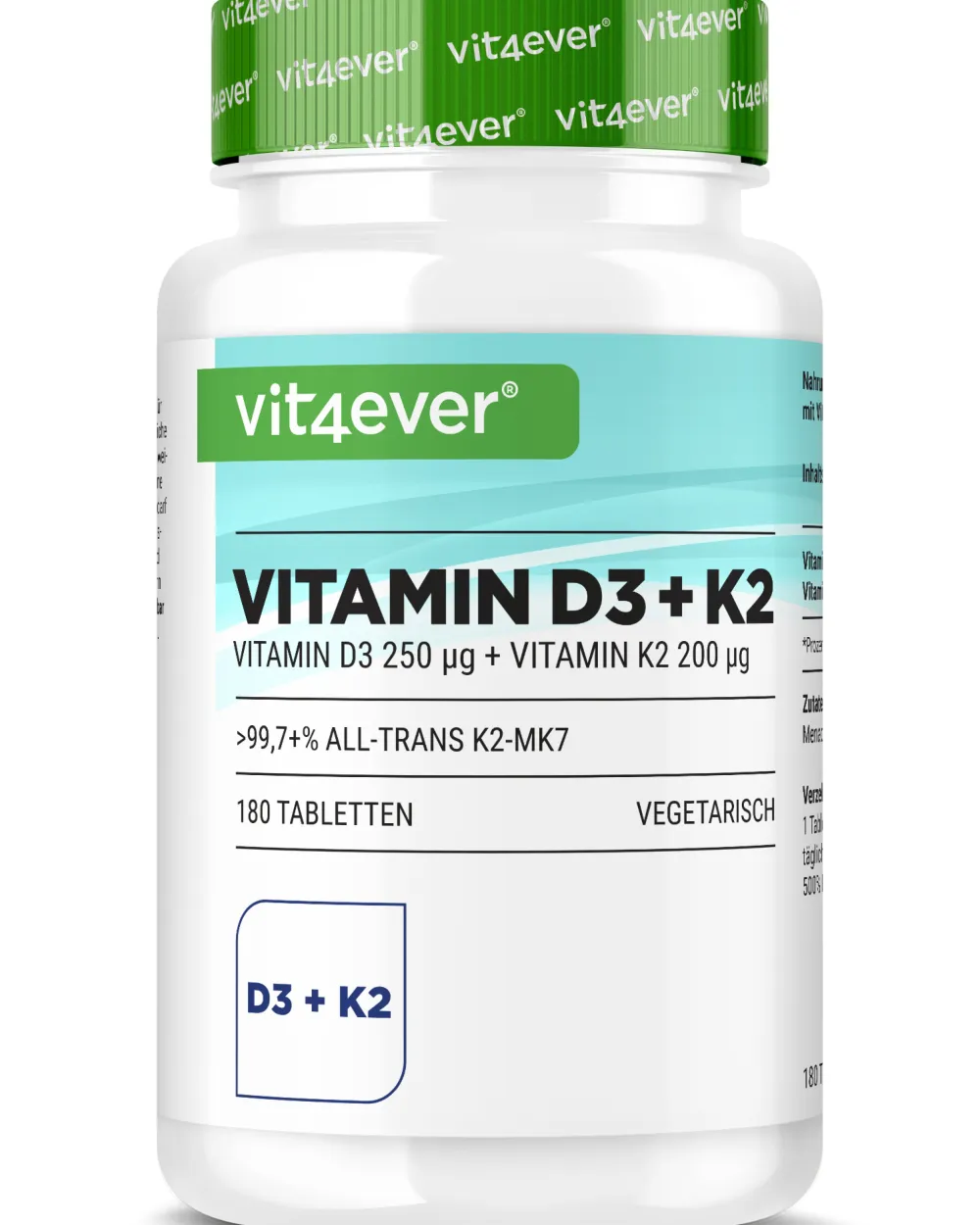 Vitamin D3 10.000 I.E. + Vitamin K2 200 mcg>vit4ever Online