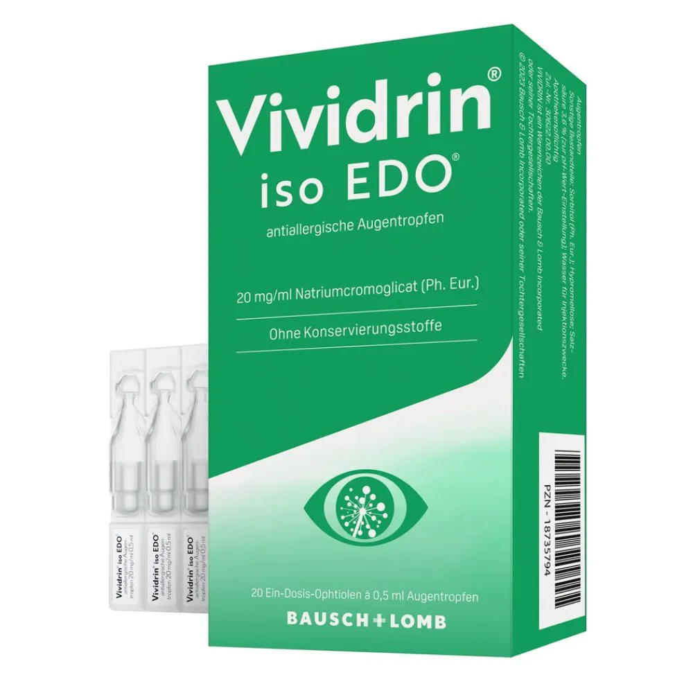 ® iso EDO® antiallergische Augentropfen|Vividrin Best