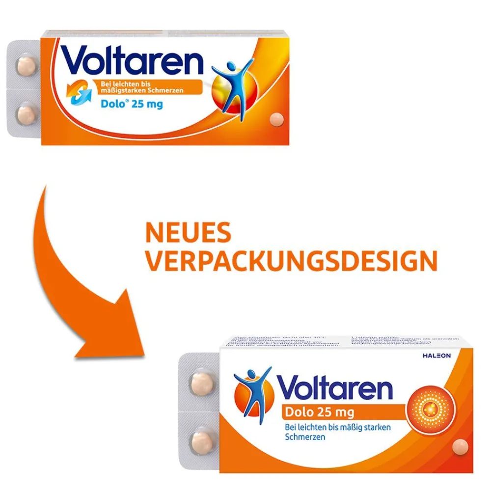 Dolo 25mg Tabletten, Schmerztabletten gegen Rückenschmerzen>Voltaren Clearance