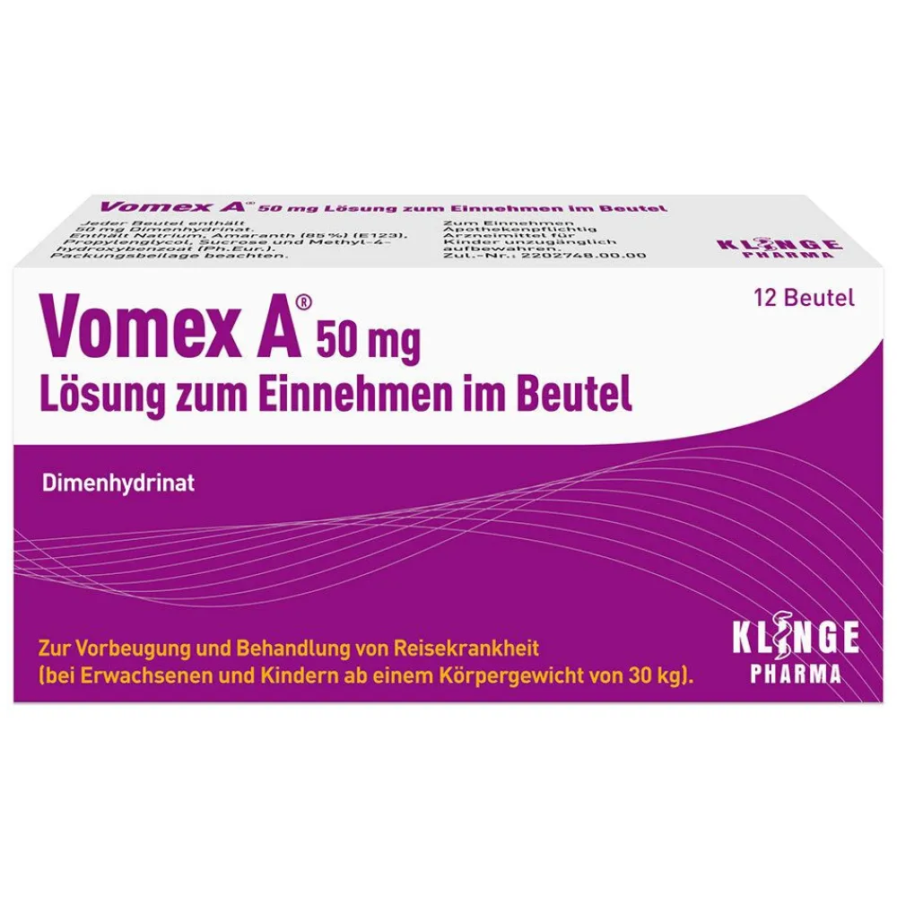 50 mg im Beutel für Unterwegs>Vomex A Clearance