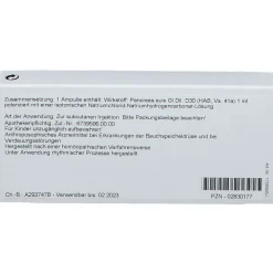 ® Pancreas Gl D 30 Ampullen|Wala Discount