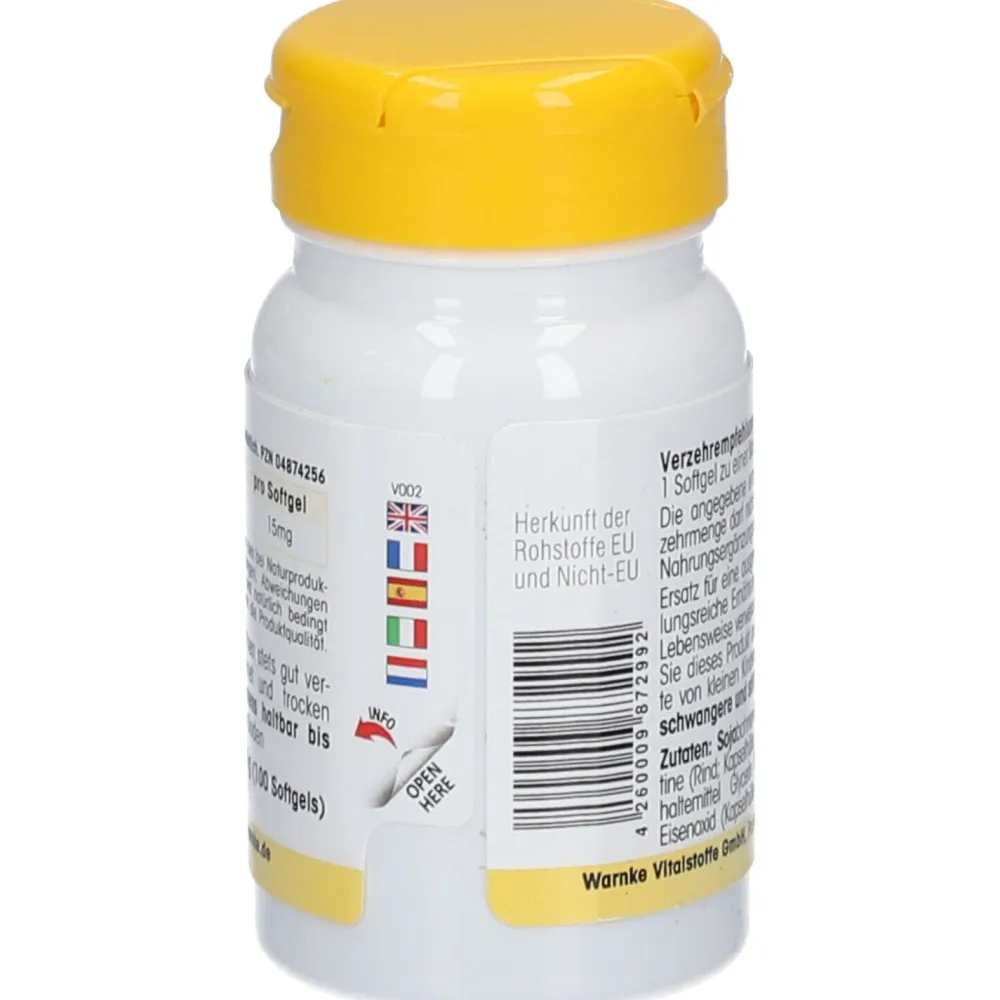 Beta Carotin 15 mg|Warnke Best