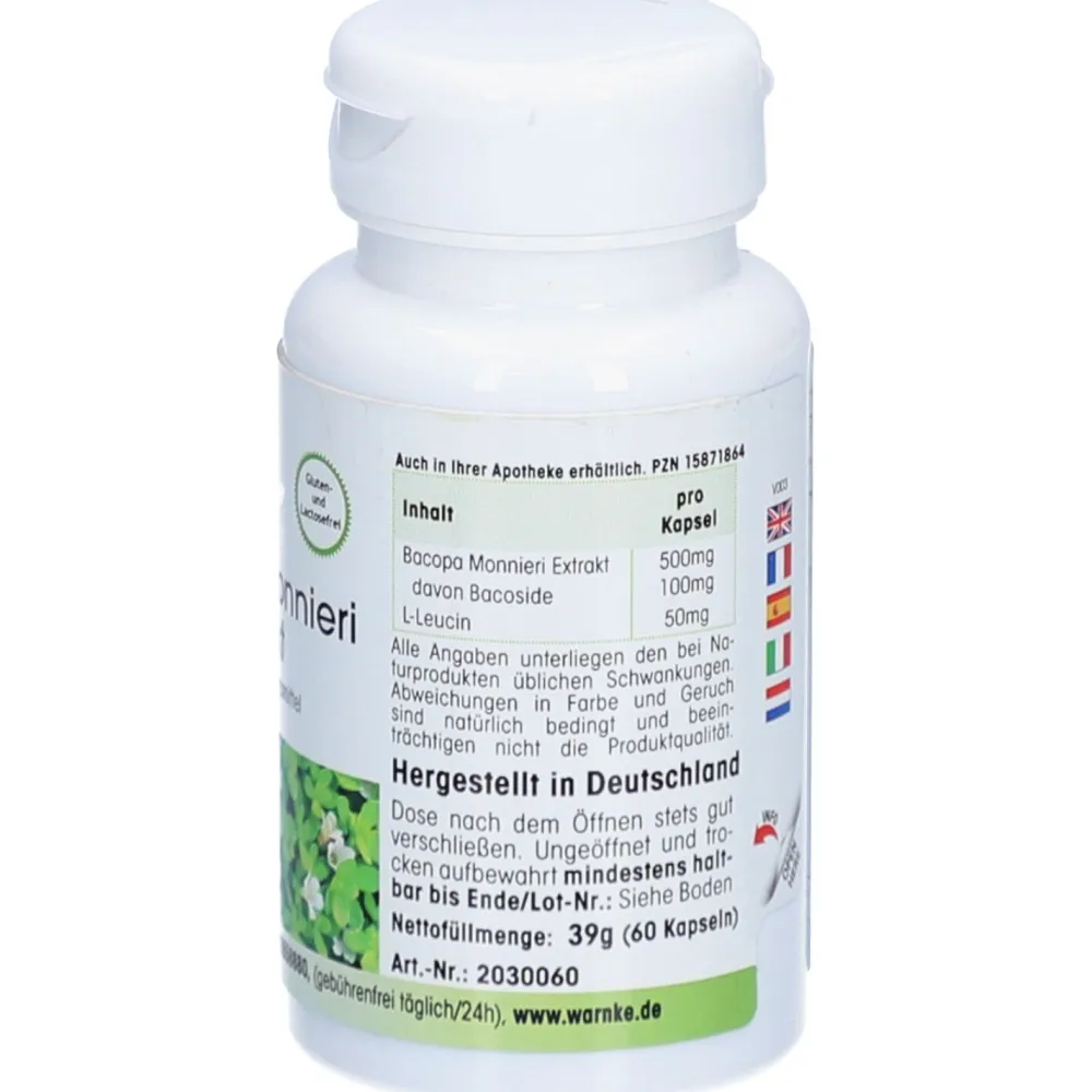 Vitalstoffe Bacopa Monnieri Extrakt Kapseln>Warnke