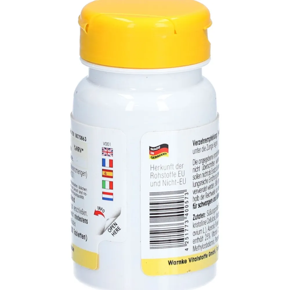 VITALSTOFFE B-12 + Folsäure sublingual>Warnke Clearance