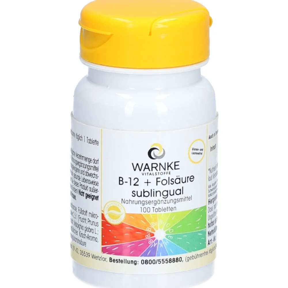 VITALSTOFFE B-12 + Folsäure sublingual>Warnke Clearance