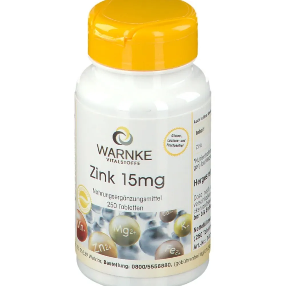 Zink 15 mg|Warnke Best