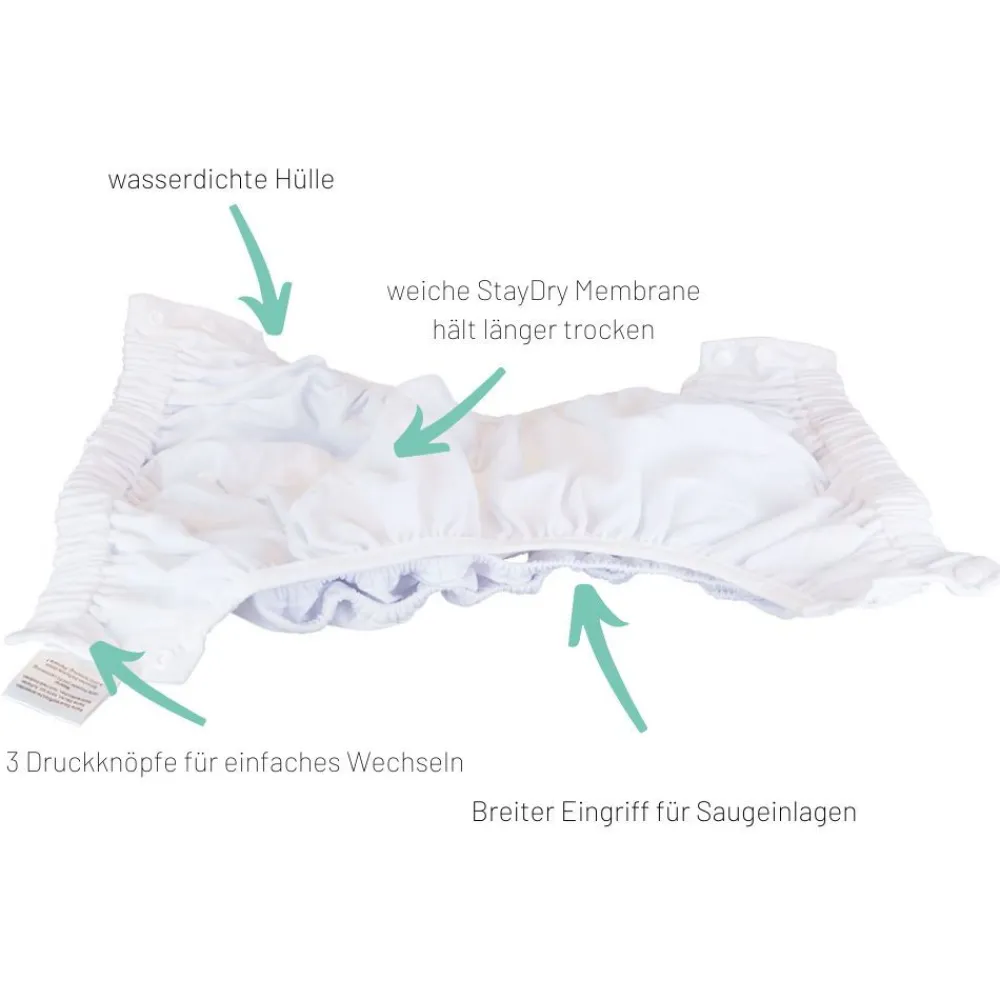 Waschbare Inkontinenzhose / Pants für Erwachsene>Blümchen New