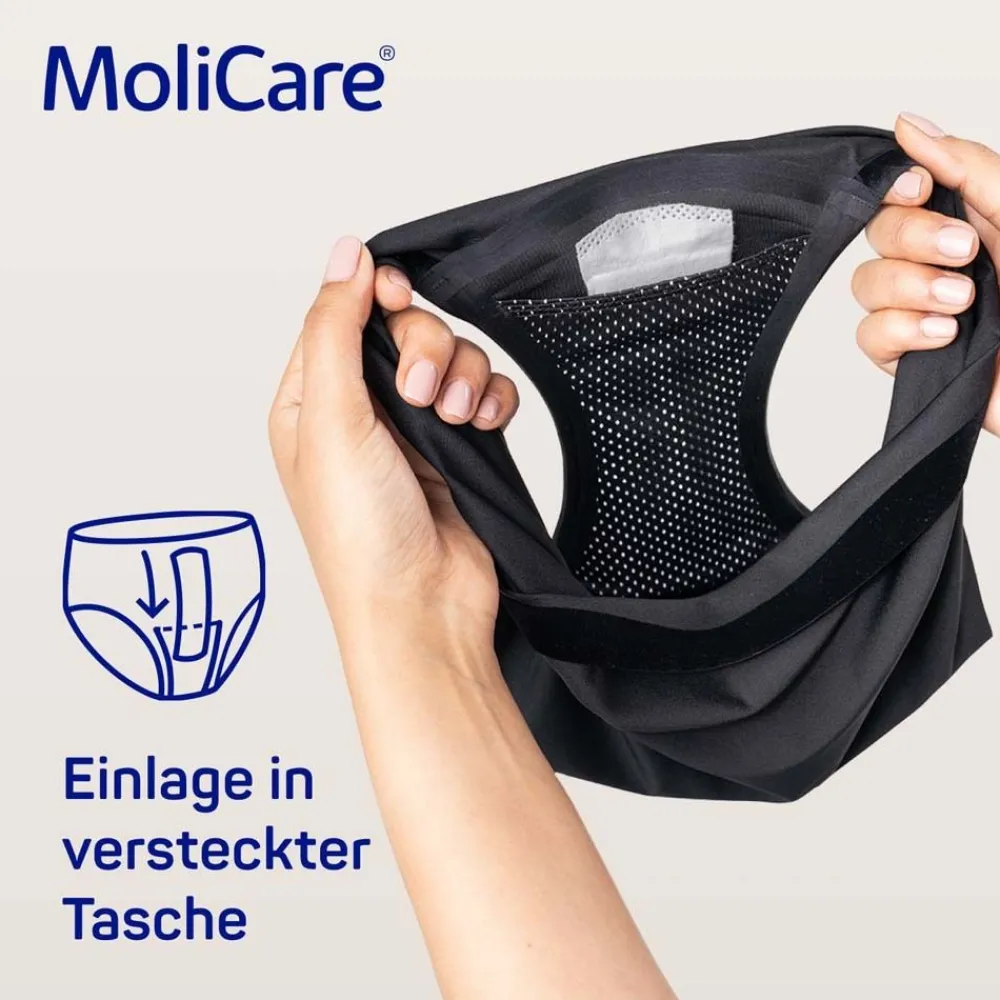 Waschbarer Inkontinenzslip ® lady Absorbent underwear Größe M + 5 X-Change Pads>MoliCare Online