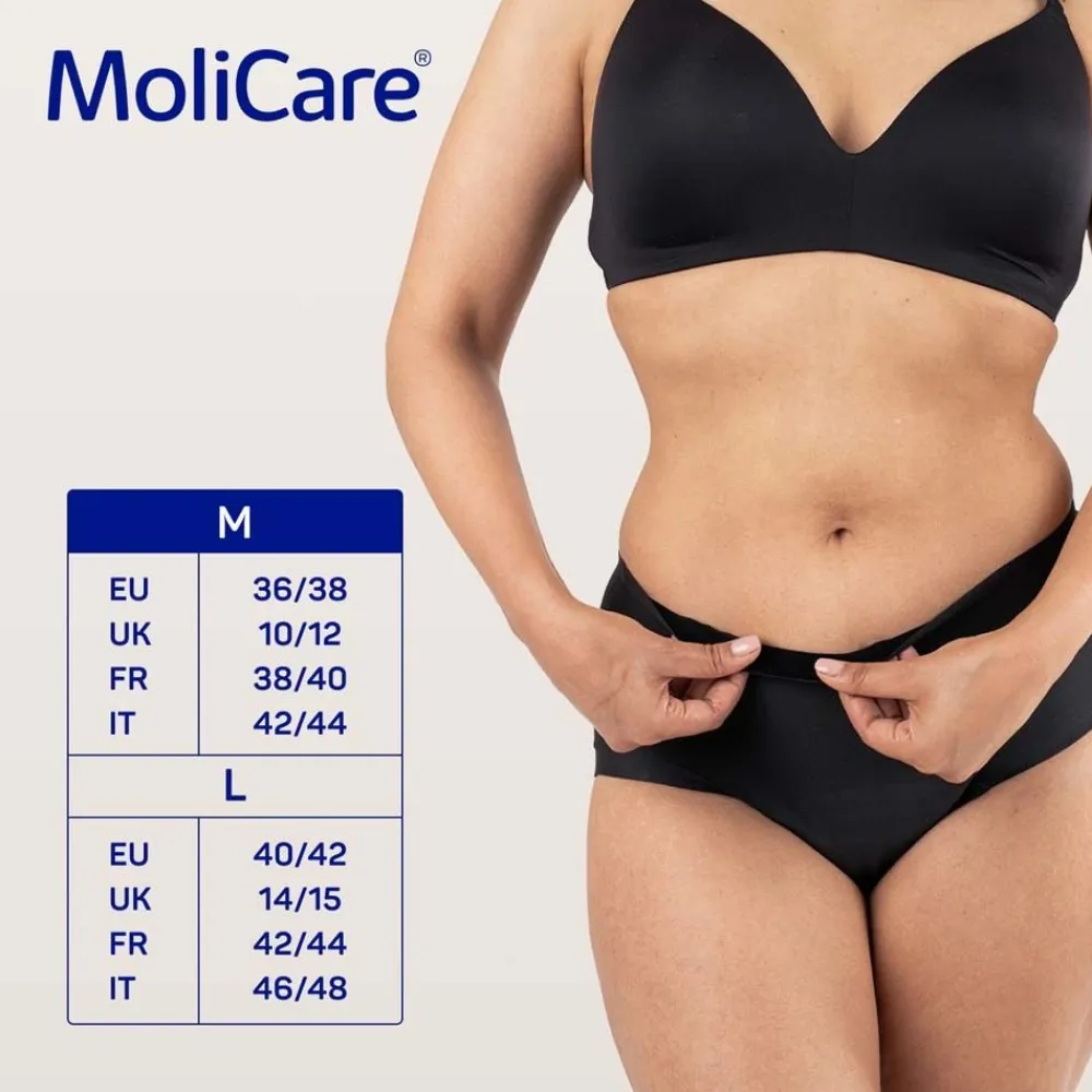 Waschbarer Inkontinenzslip ® lady Absorbent underwear Größe M + 5 X-Change Pads>MoliCare Online