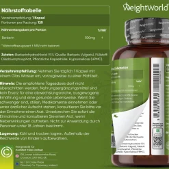 Berberin Hochdosiert|WeightWorld Clearance