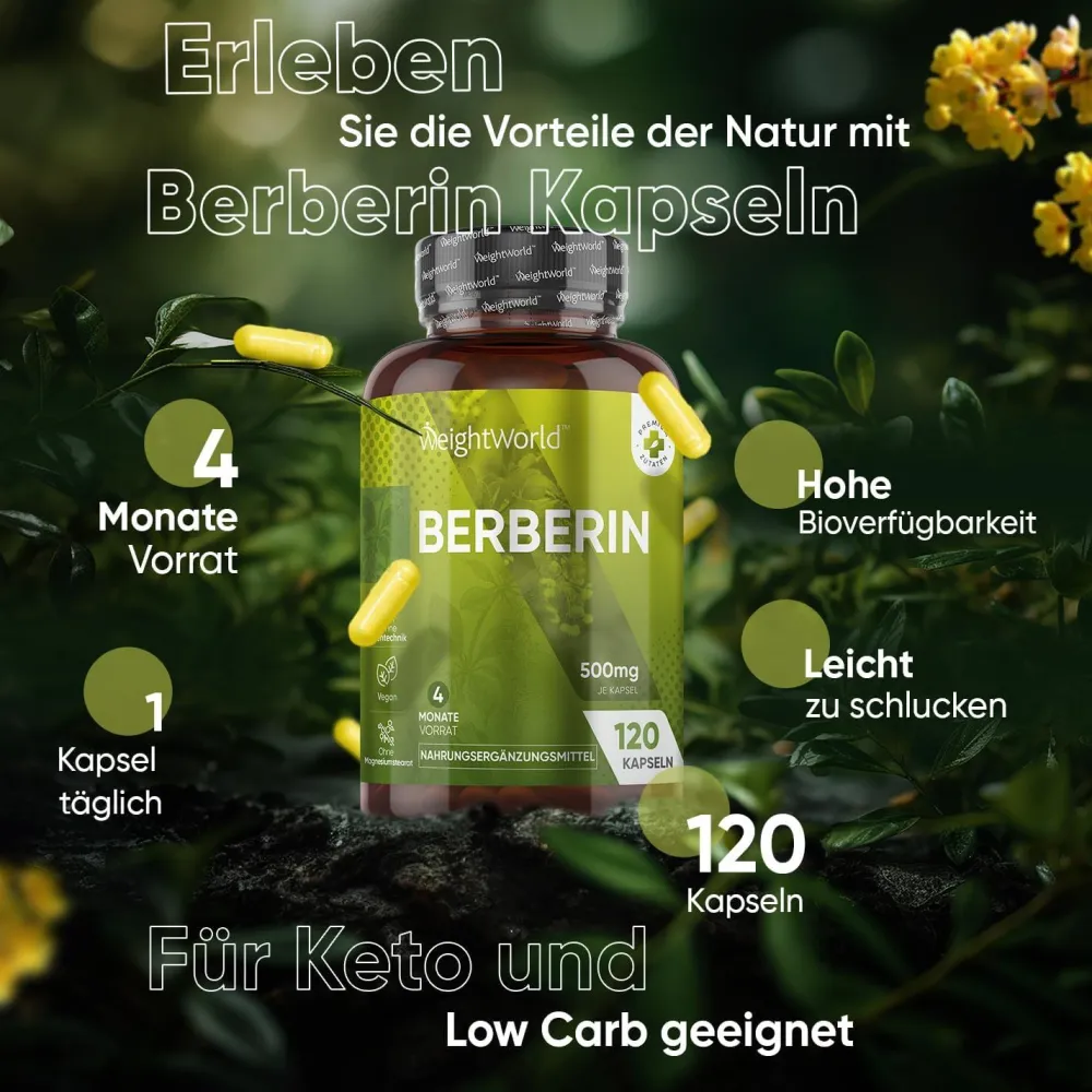 Berberin Hochdosiert|WeightWorld Clearance