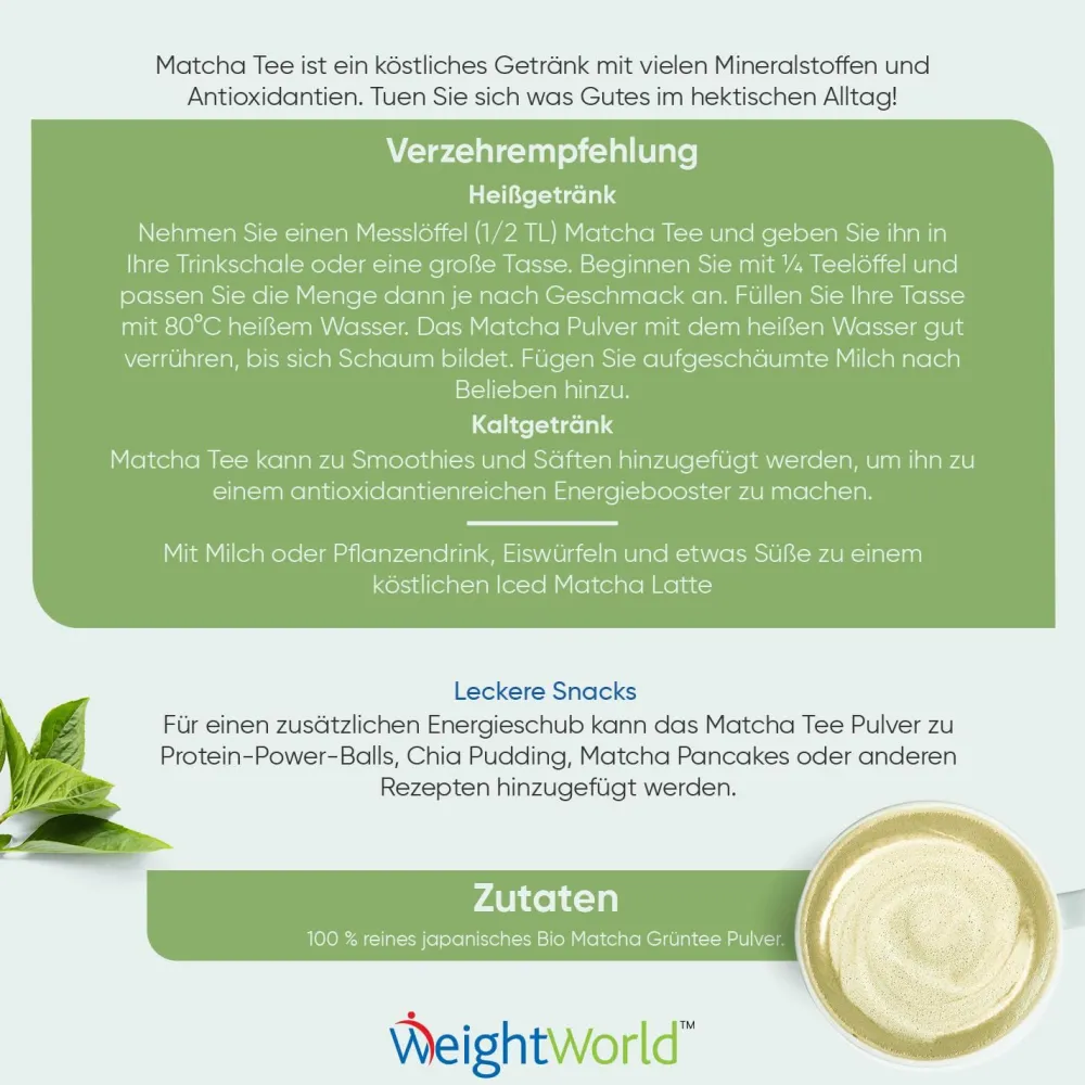 Japanischer Matcha Tee|WeightWorld
