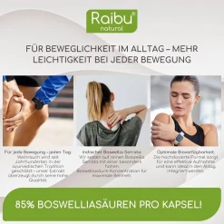 Weihrauch Kapseln Hochdosiert, 85% Boswelliasäuren, Deutschen Qualitätsstandards, 180 St -><noscript><img width=