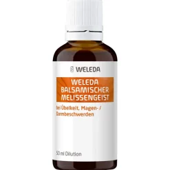Balsamischer Melissengeist - hilft bei Kreislaufproblemen, Übelkeit, Erbrechen, Bauchschmerzen & Zahnschmerzen>WELEDA Clearance