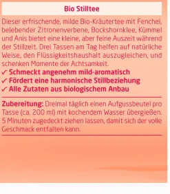 Bio Stilltee - wohltuende Bio-Kräuterteemischung fördert eine harmonische Stillbeziehung|WELEDA Sale