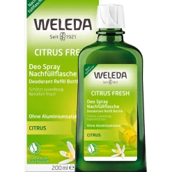 Deo Spray Citrus Fresh - zuverlässige, natürliche Wirkung ohne Aluminiumsalze|WELEDA Hot