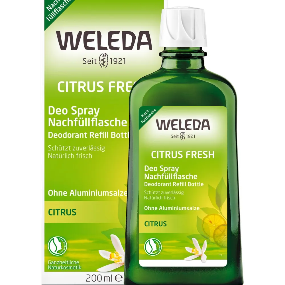 Deo Spray Citrus Fresh - zuverlässige, natürliche Wirkung ohne Aluminiumsalze|WELEDA Hot