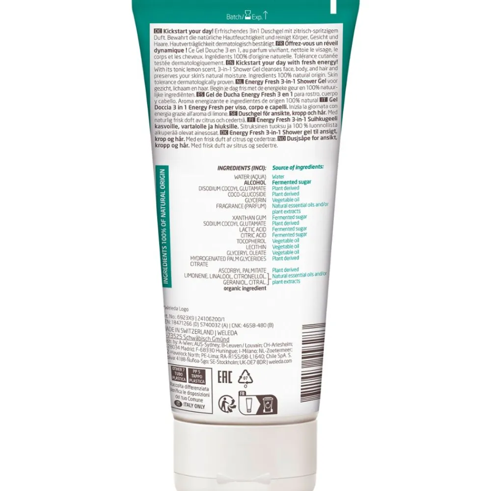 FOR MEN Energy Fresh 3in1 Duschgel|WELEDA Online
