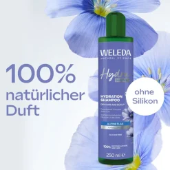 Weleda Hydra Shine Feuchtigkeits-Shampoo mit Hyaluronsäure und Alpen-Lein für trockenes Haar><noscript><img width=