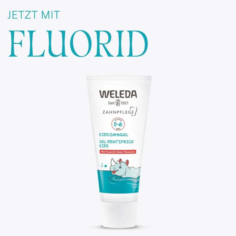 Kids-Zahngel mit Fluorid, Kinder 0-6 Jahre, Schützt vor Karies, stärkt den Zahnschmelz|WELEDA Online