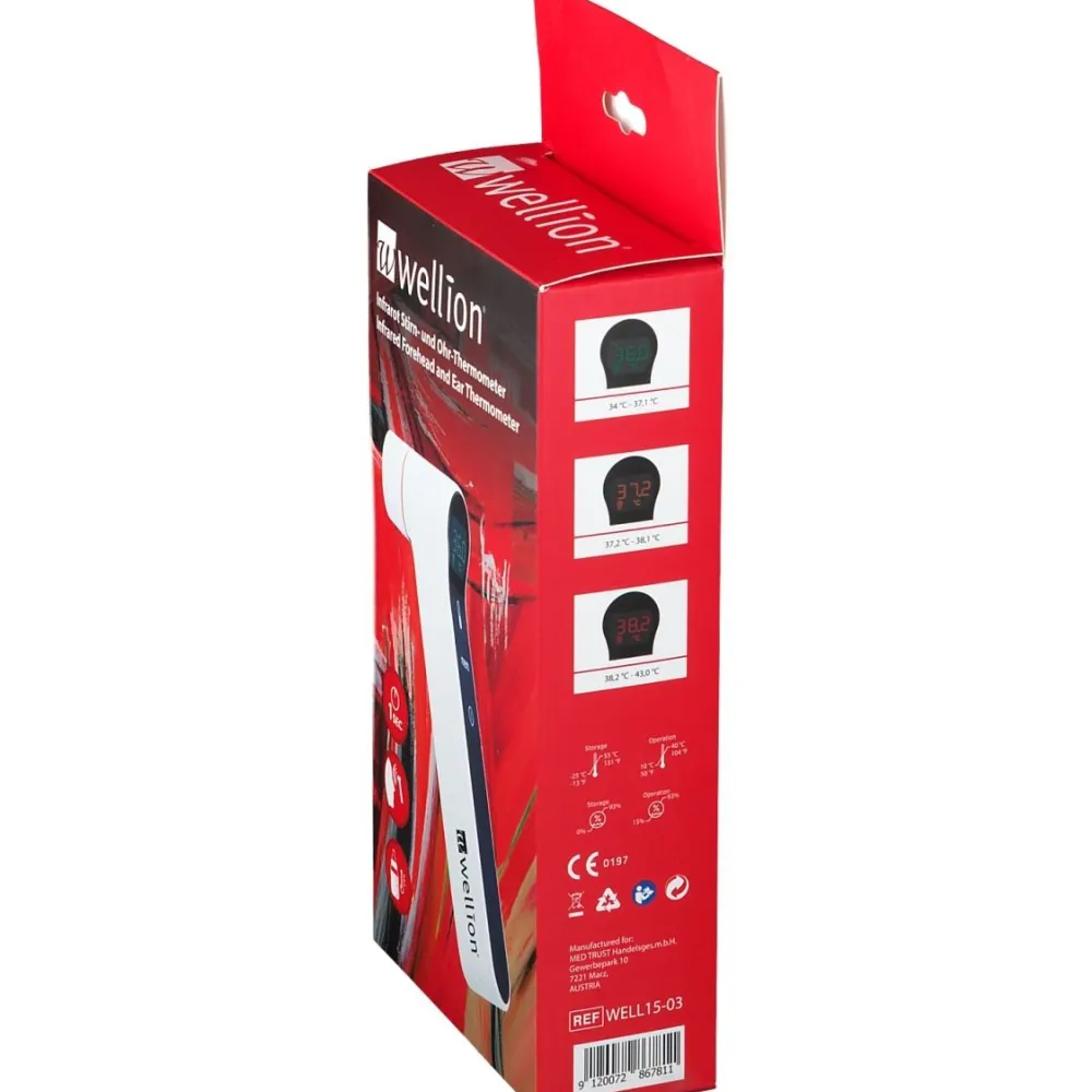 Infrarot Stirn- und Ohr Thermometer|wellion Sale