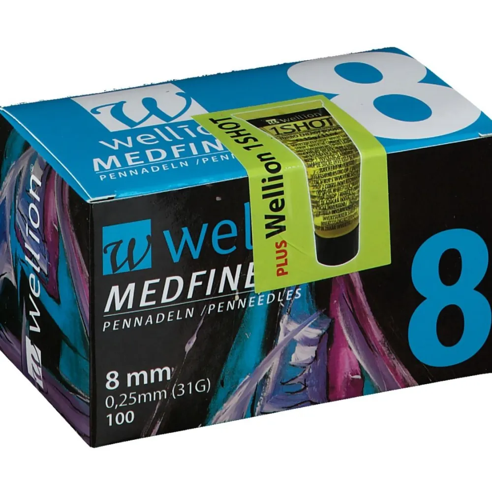 MEDFINE plus Pen-Nadeln 8 mm|wellion