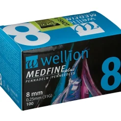 MEDFINE plus Pen-Nadeln 8 mm|wellion