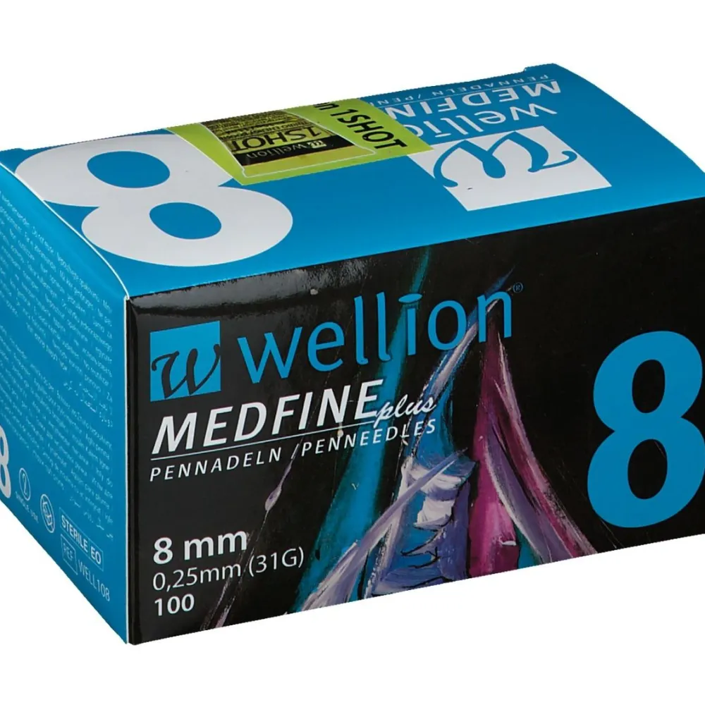 MEDFINE plus Pen-Nadeln 8 mm|wellion