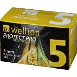 PROTECT PRO Safety Pen Needles 30 G 5 mm|wellion Hot