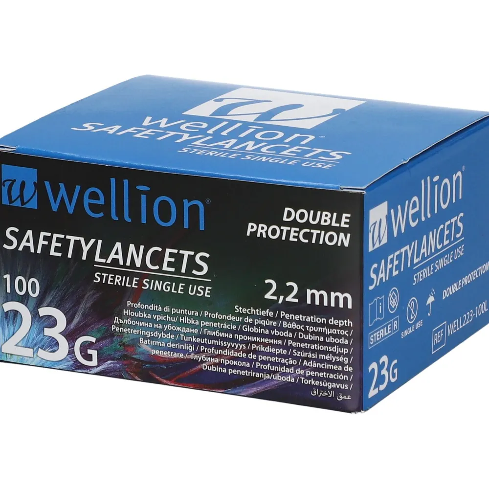 ® Safetylancets steril 2,2 mm 23 G>wellion Best