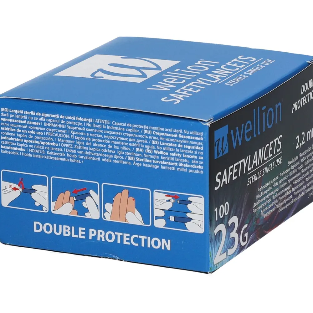 ® Safetylancets steril 2,2 mm 23 G>wellion Best