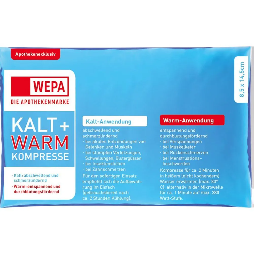 Kalt und Warm Kompresse 8,5 x 14,5 cm>Wepa Hot