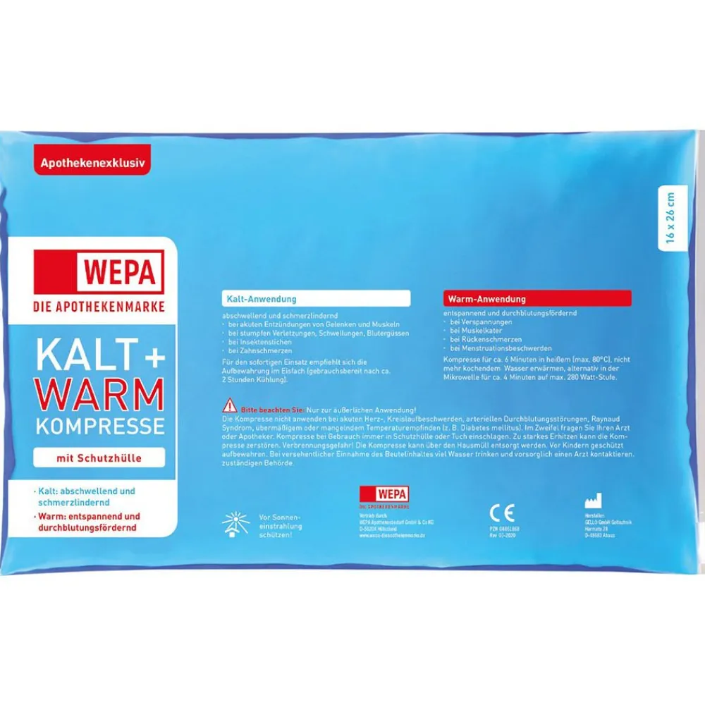 Kalt und Warm Kompresse 16 x 26 cm|Wepa New