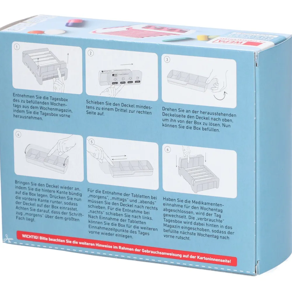 WEPA 7 Tage Compact Wochenmagazin weiß/pink> Discount