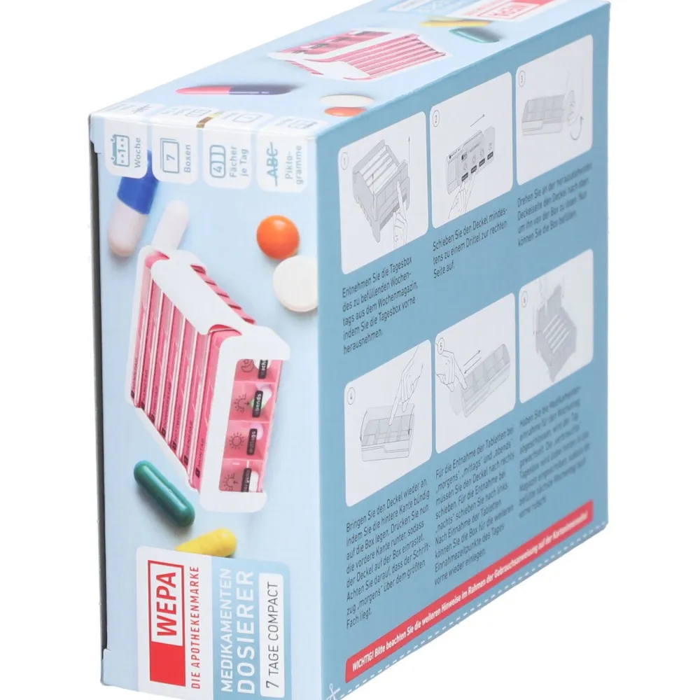 WEPA 7 Tage Compact Wochenmagazin weiß/pink> Discount