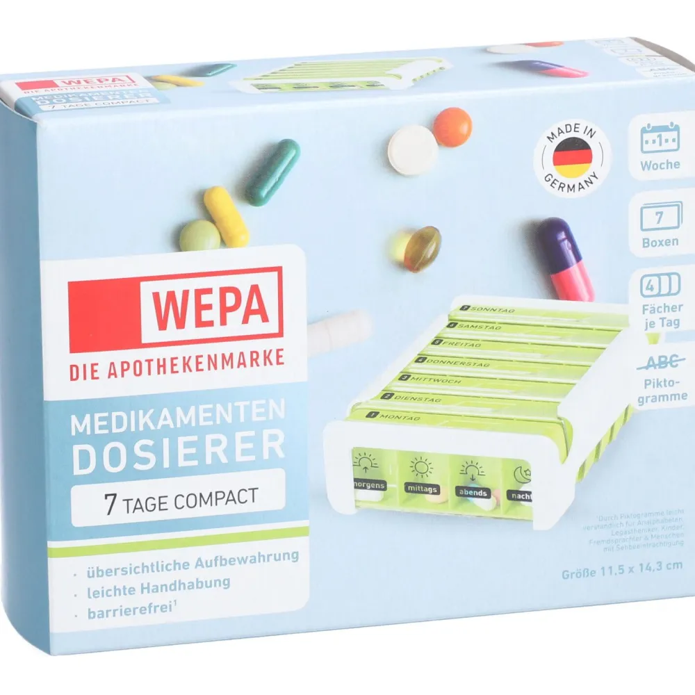 WEPA 7 Tage Compact Wochenmagazin weiß/grün| Hot