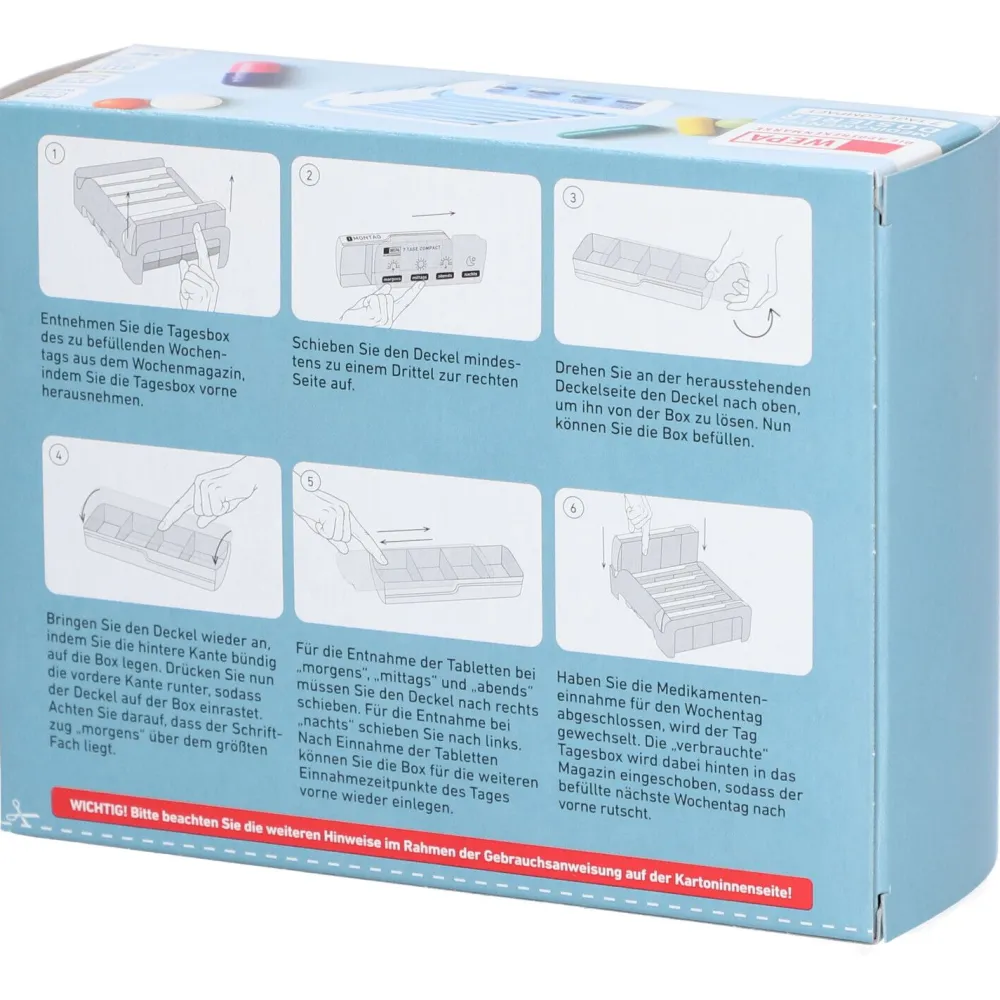 WEPA 7 Tage Compact Wochenmagazin weiß/blau> Outlet