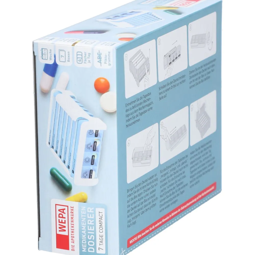 WEPA 7 Tage Compact Wochenmagazin weiß/blau> Outlet