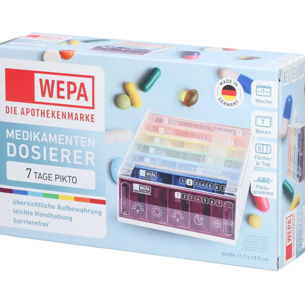 WEPA 7 Tage Wochenmagazin Regenbogen/Piktogramme| Discount