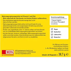 WEPA Vitamin C+Zink Kapseln| New