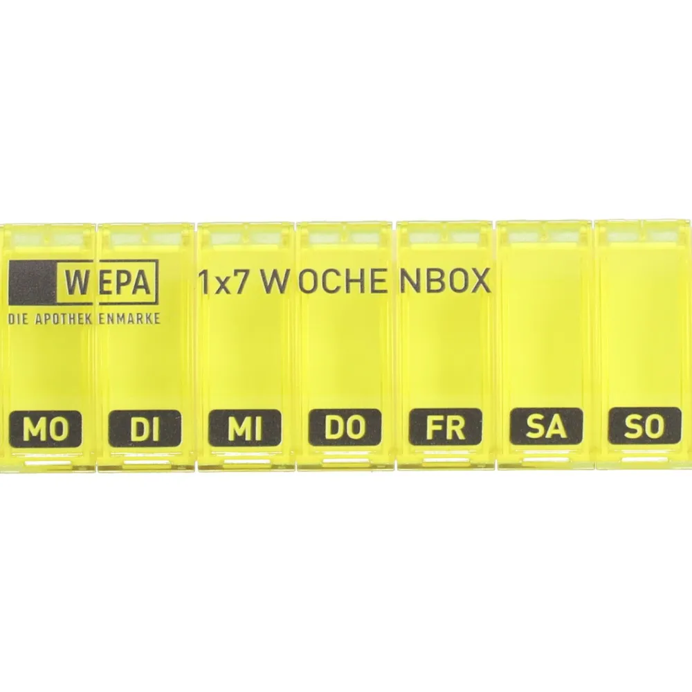WEPA 1x7 Wochenbox gelb/UV-Schutz+| Online