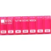 WEPA 1x7 Wochenbox pink/UV-Schutz+> Hot