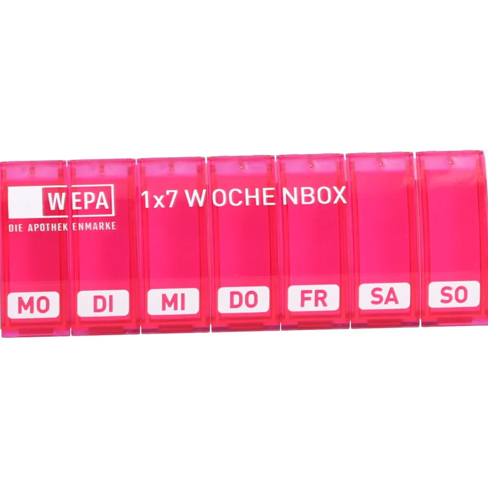 WEPA 1x7 Wochenbox pink/UV-Schutz+> Hot