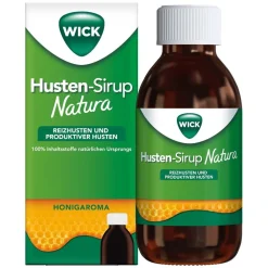 WICK Husten-Sirup Natura für Erwachsene: 2-in-1 Linderung von Reizhusten und produktivem Husten> Discount