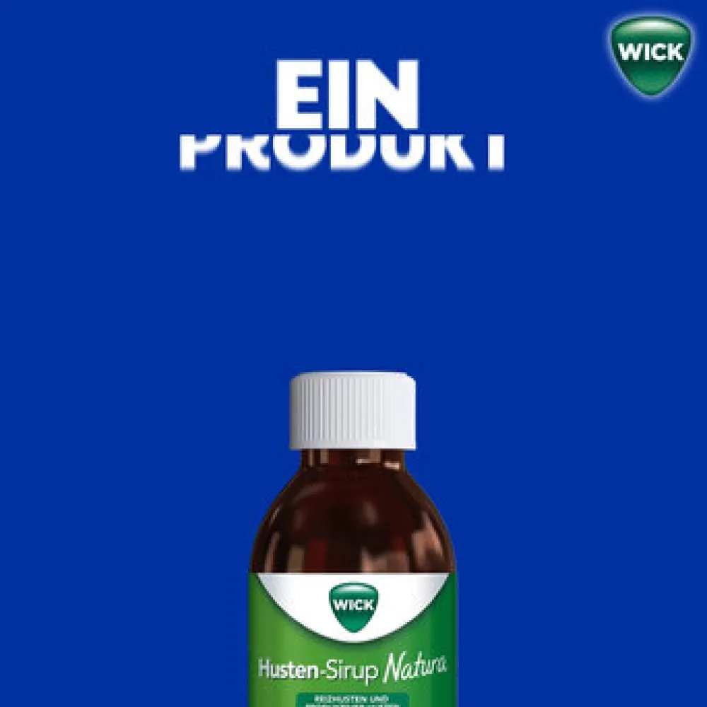 WICK Husten-Sirup Natura für Erwachsene: 2-in-1 Linderung von Reizhusten und produktivem Husten> Discount