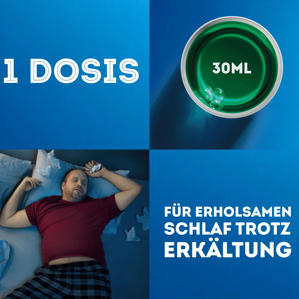 MediNait Erkältungssirup zur Linderung von 6 Erkältungssymptomen|WICK
