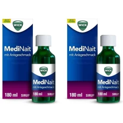 WICK MediNait mit Anisgeschmack, Erkältungssirup ohne Alkohol> Hot