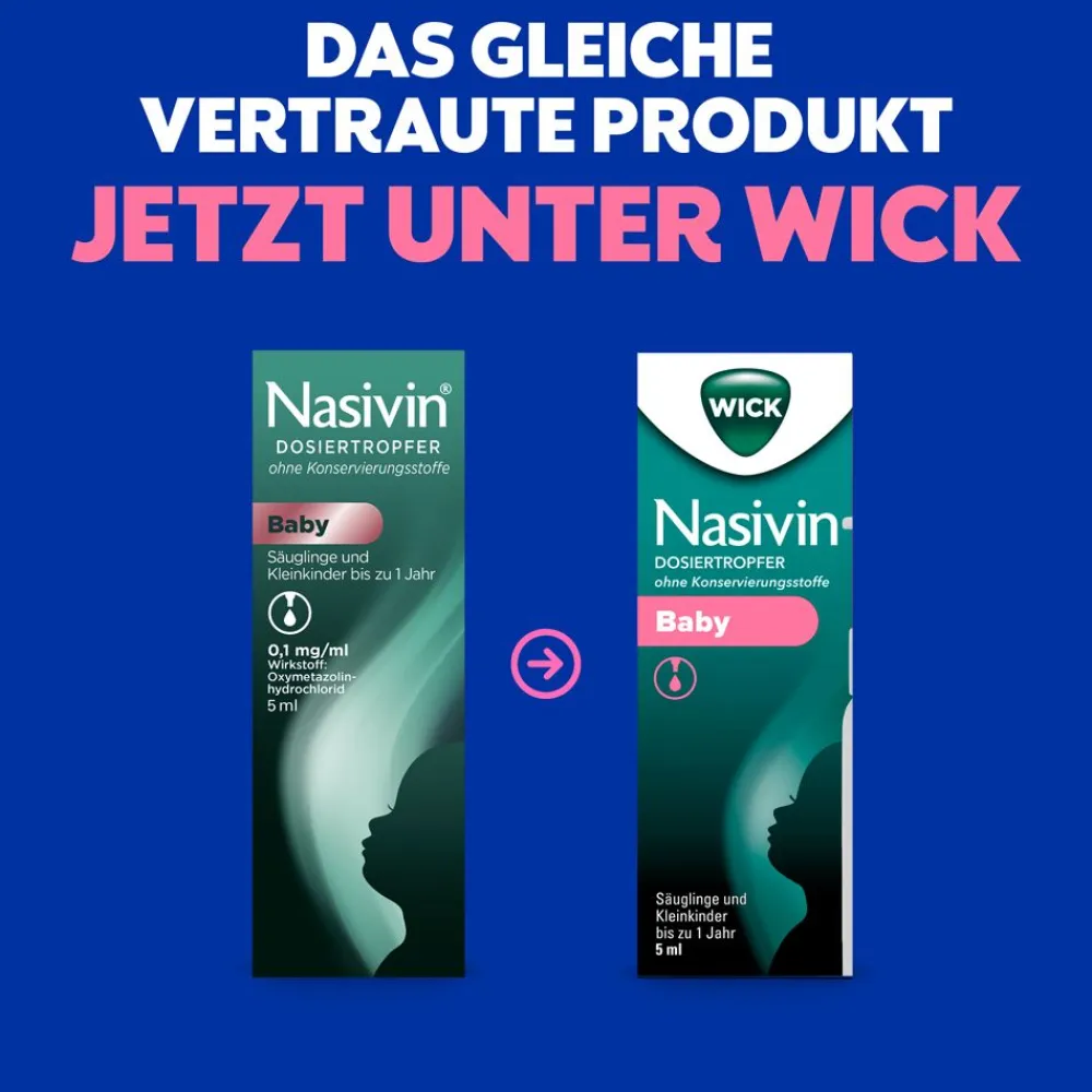 WICK Dosiertropfer Baby ohne Konservierungsstoffe, ab der 1. Lebenswoche>Nasivin New