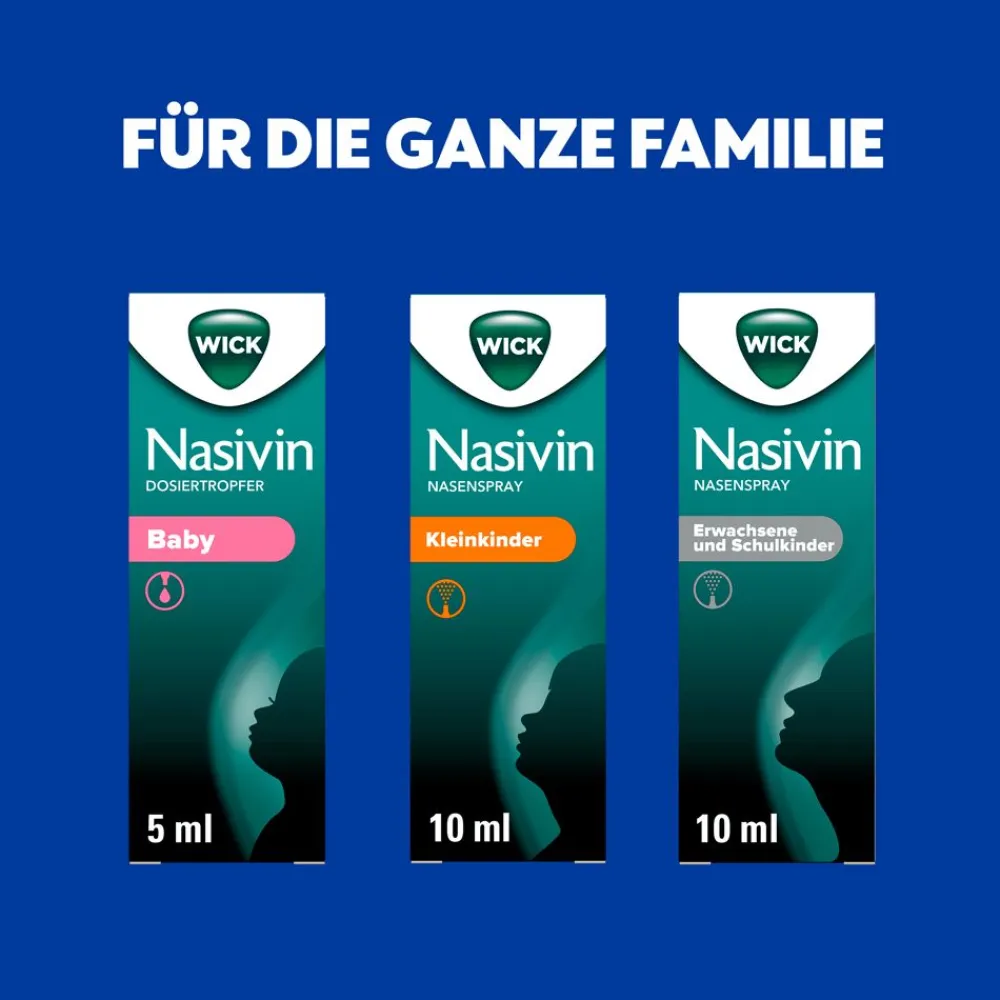 WICK Nasenspray Kleinkinder ohne Konservierungsstoffe, von 1 bis 6 Jahren|Nasivin Outlet